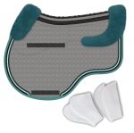 E.A. MATTES Czaprak Eurofit Correction-System z obszyciami, podszyty futrem na grzbiecie