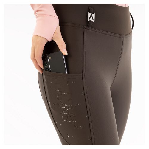 ANKY AW25 legginsy termiczne ocieplane chocolate