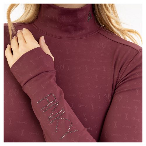 Anky golf termiczny AW25 Moockneck Wine