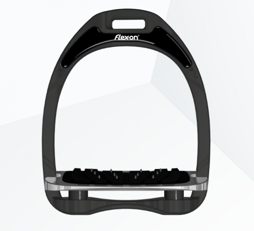 Flex-on strzemiona aluminiowe z wkładką antypoślizgową black Flex-on strzemiona aluminiowe z wkładką antypoślizgową black