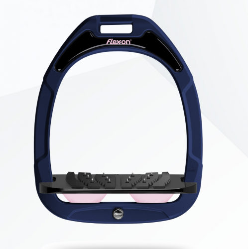 Flex-on strzemiona kompozytowe z wkładką antypoślizgową Granat/Pink  Flex-on strzemiona kompozytowe z wkładką antypoślizgową Granat/Pink