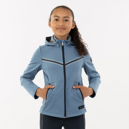 BR kurtka softshell Ezra niebieska KIDS