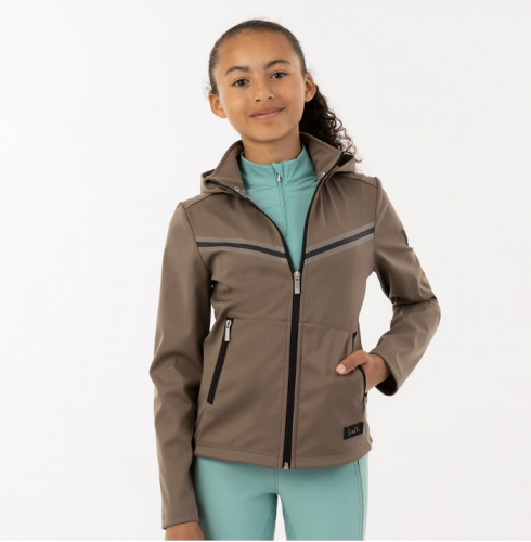 BR kurtka Ezra softshell brązowa KIDS